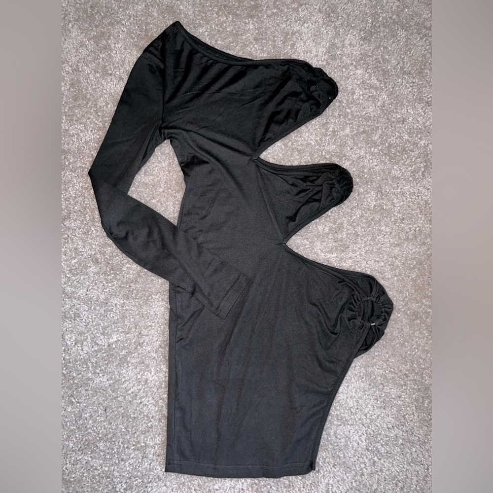 Cotton cut out mini dress